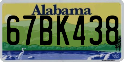 AL license plate 67BK438