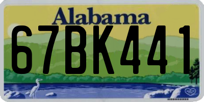 AL license plate 67BK441