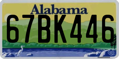 AL license plate 67BK446