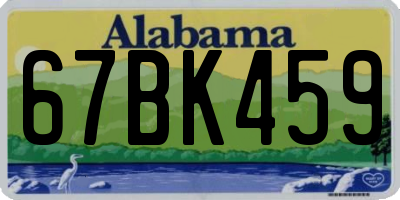 AL license plate 67BK459