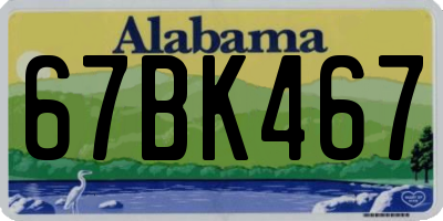 AL license plate 67BK467