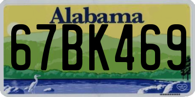 AL license plate 67BK469