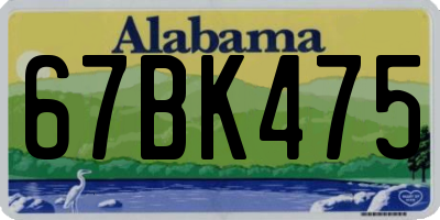 AL license plate 67BK475