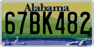 AL license plate 67BK482