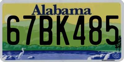 AL license plate 67BK485