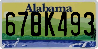 AL license plate 67BK493