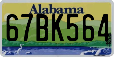 AL license plate 67BK564
