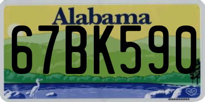 AL license plate 67BK590