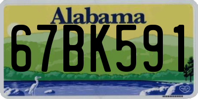 AL license plate 67BK591