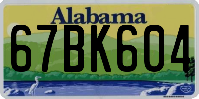 AL license plate 67BK604