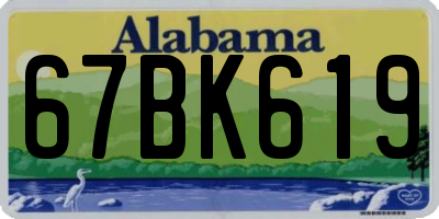 AL license plate 67BK619