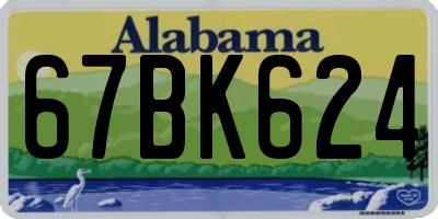 AL license plate 67BK624