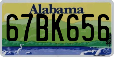 AL license plate 67BK656