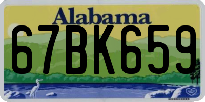 AL license plate 67BK659