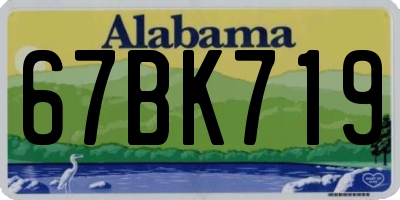 AL license plate 67BK719