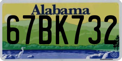 AL license plate 67BK732