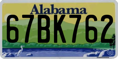 AL license plate 67BK762
