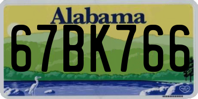 AL license plate 67BK766
