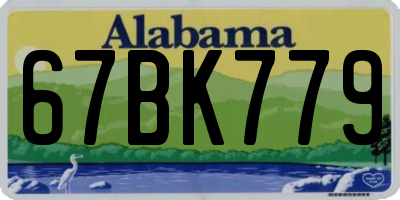 AL license plate 67BK779