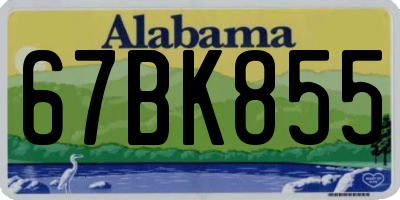AL license plate 67BK855