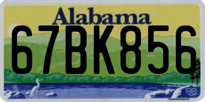 AL license plate 67BK856