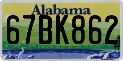 AL license plate 67BK862