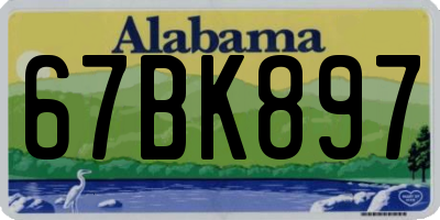 AL license plate 67BK897