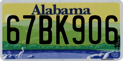 AL license plate 67BK906