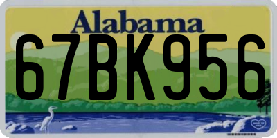 AL license plate 67BK956