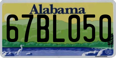 AL license plate 67BL050