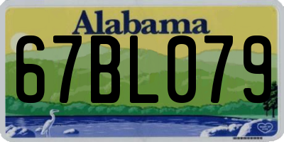 AL license plate 67BL079