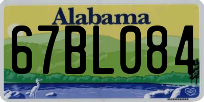 AL license plate 67BL084