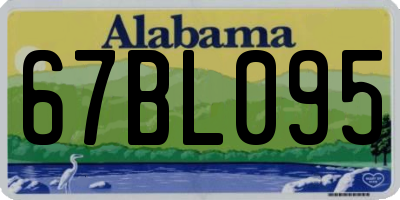 AL license plate 67BL095