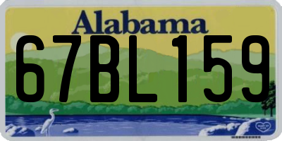 AL license plate 67BL159