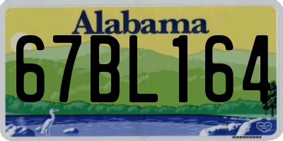 AL license plate 67BL164