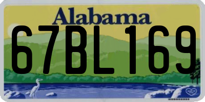 AL license plate 67BL169