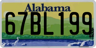 AL license plate 67BL199