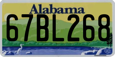 AL license plate 67BL268