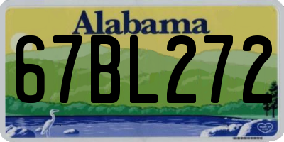 AL license plate 67BL272
