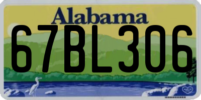 AL license plate 67BL306