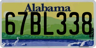 AL license plate 67BL338