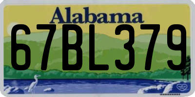 AL license plate 67BL379