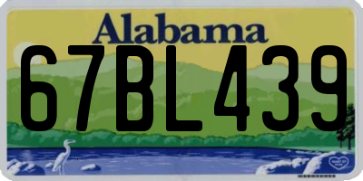 AL license plate 67BL439