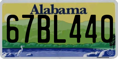 AL license plate 67BL440