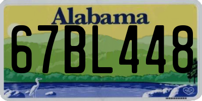 AL license plate 67BL448