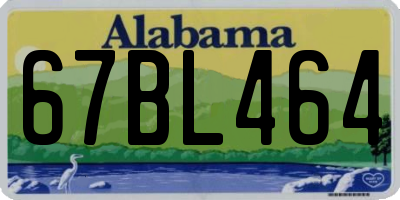 AL license plate 67BL464