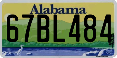 AL license plate 67BL484