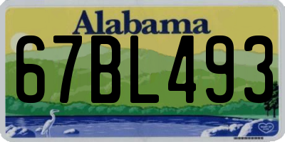 AL license plate 67BL493