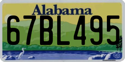 AL license plate 67BL495