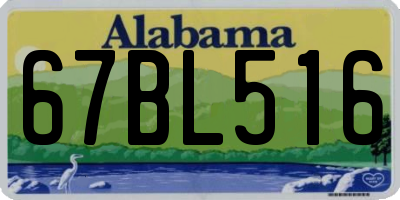 AL license plate 67BL516